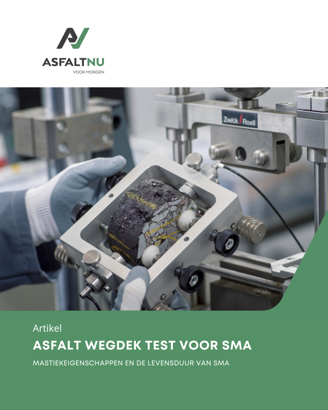 Asfalt Wegdek Test voor SMA